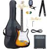 CHITARRA ELETTRICA SAN MARCO SUNBURST SET COMPLETO DI AMPLIFICATORE,CAVO,TRACOLLA,ACCORDATORE ELETTRONICO, PLETTRI